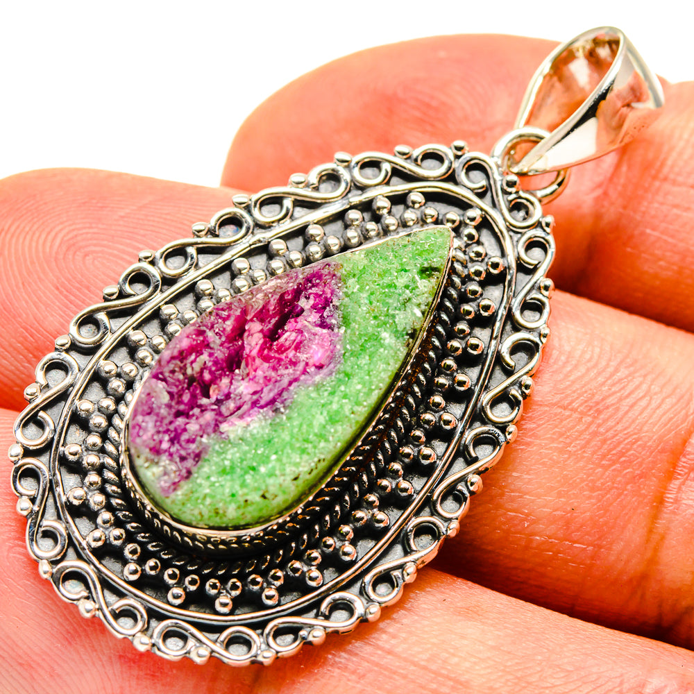 Ruby Zoisite Pendants handcrafted by Anasilvercos - PD737403