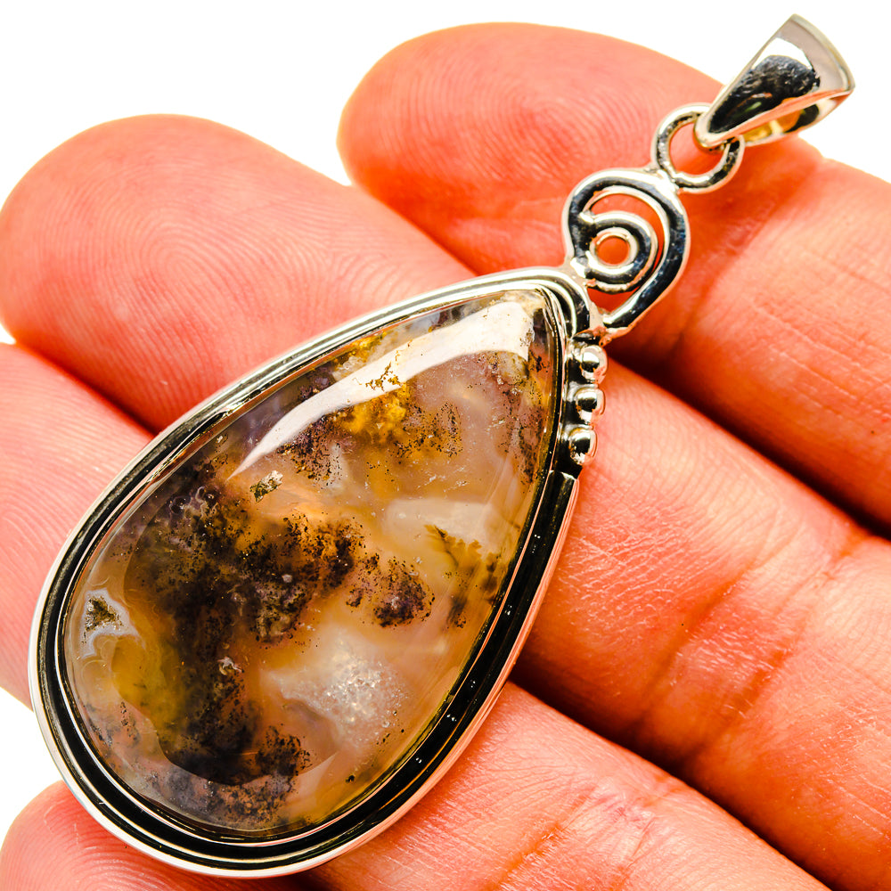 Plume Agate Pendants handcrafted by Anasilvercos - PD737521