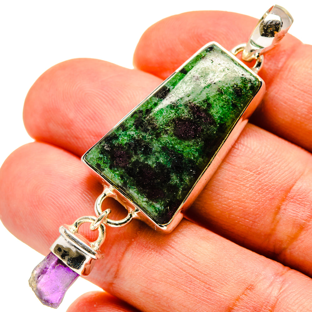 Ruby Zoisite Pendants handcrafted by Anasilvercos - PD737556
