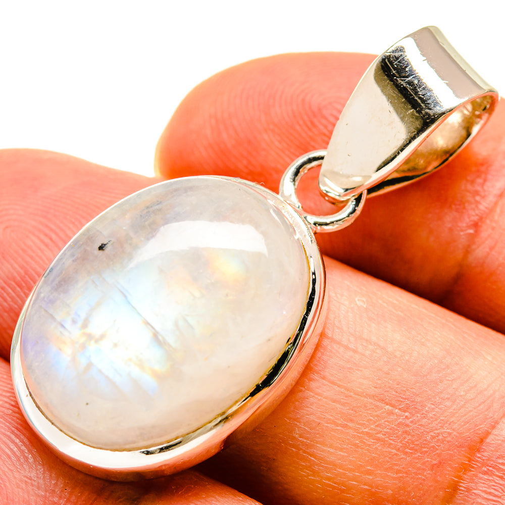 Rainbow Moonstone Pendants handcrafted by Anasilvercos - PD737614