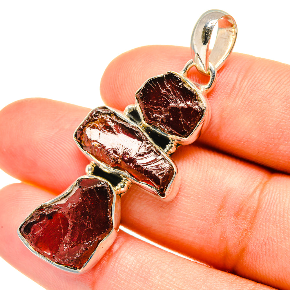 Garnet Pendants handcrafted by Anasilvercos - PD7377