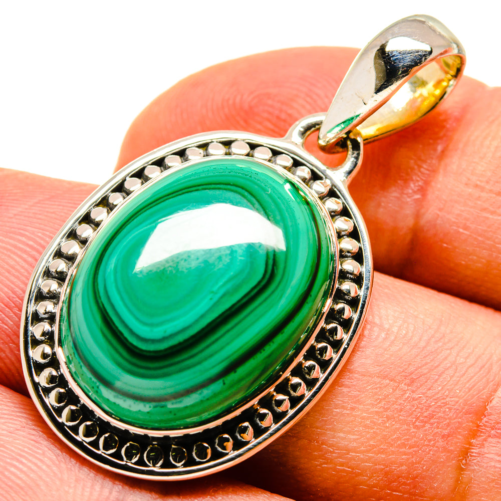 Malachite Pendants handcrafted by Anasilvercos - PD737731