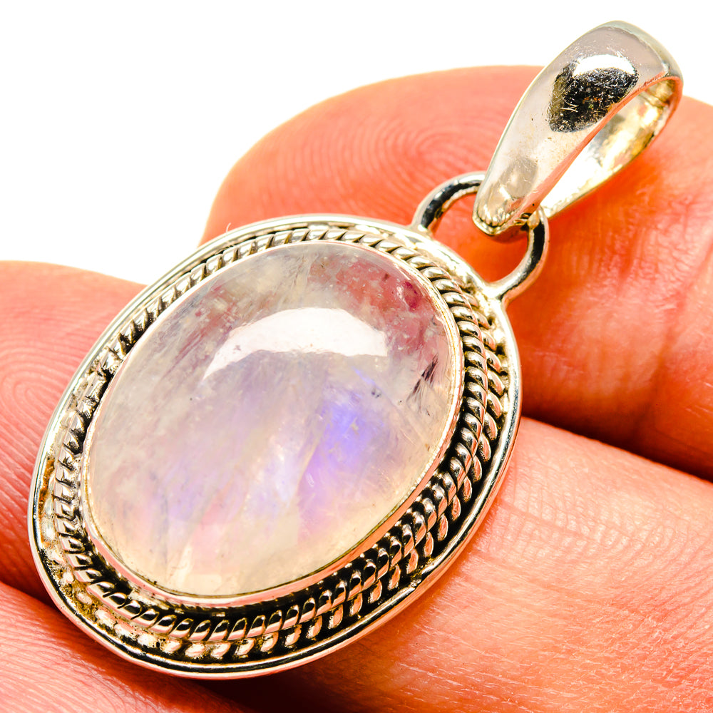 Rainbow Moonstone Pendants handcrafted by Anasilvercos - PD737745