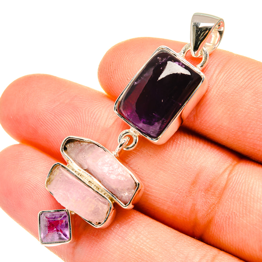 Amethyst Pendants handcrafted by Anasilvercos - PD7378