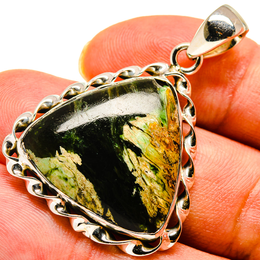Australian Green Opal Pendants handcrafted by Anasilvercos - PD737838