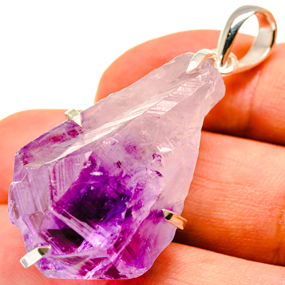 Amethyst Crystal Pendants handcrafted by Anasilvercos - PD737865