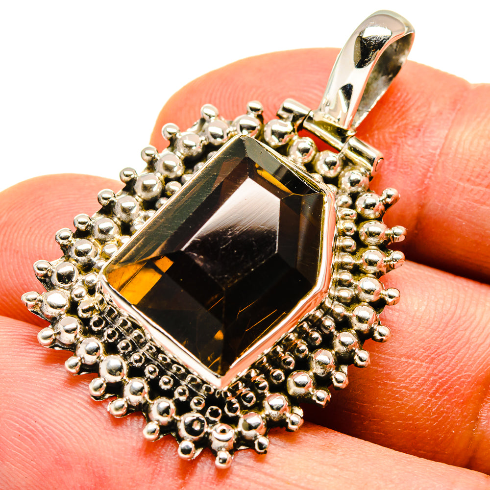Smoky Quartz Pendants handcrafted by Anasilvercos - PD738052