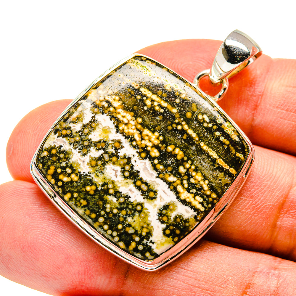 Ocean Jasper Pendants handcrafted by Anasilvercos - PD738478