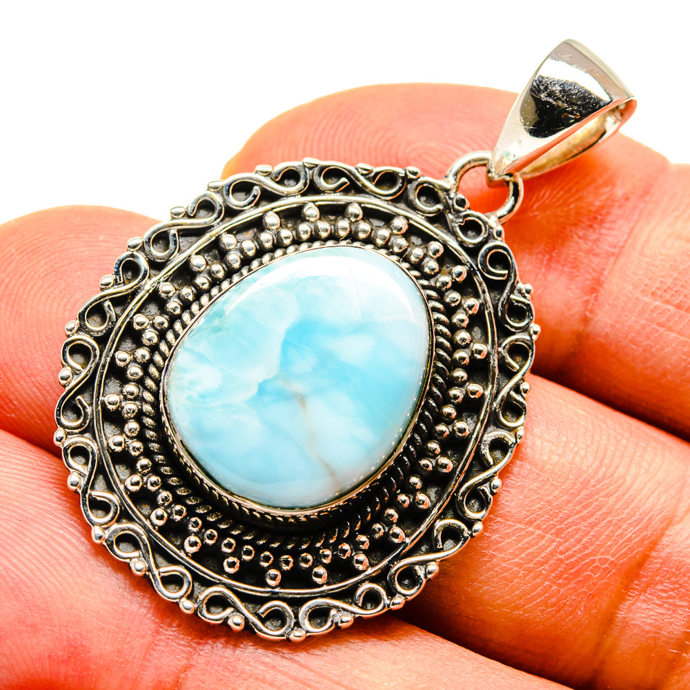 Larimar Pendants handcrafted by Anasilvercos - PD738494