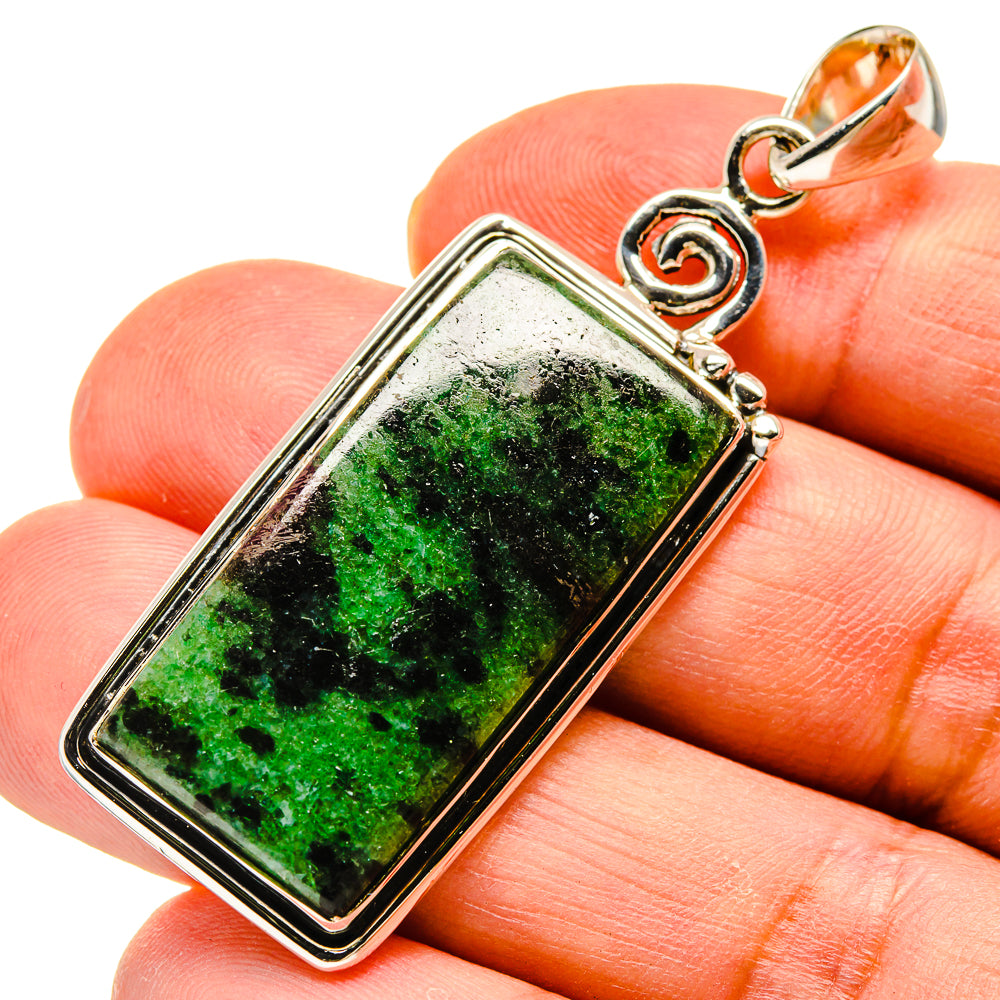 Ruby Zoisite Pendants handcrafted by Anasilvercos - PD738566