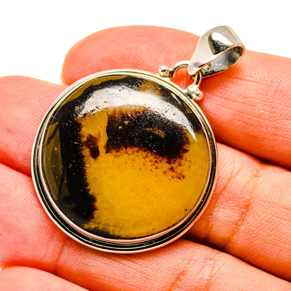 Septarian Nodule Pendants handcrafted by Anasilvercos - PD738961