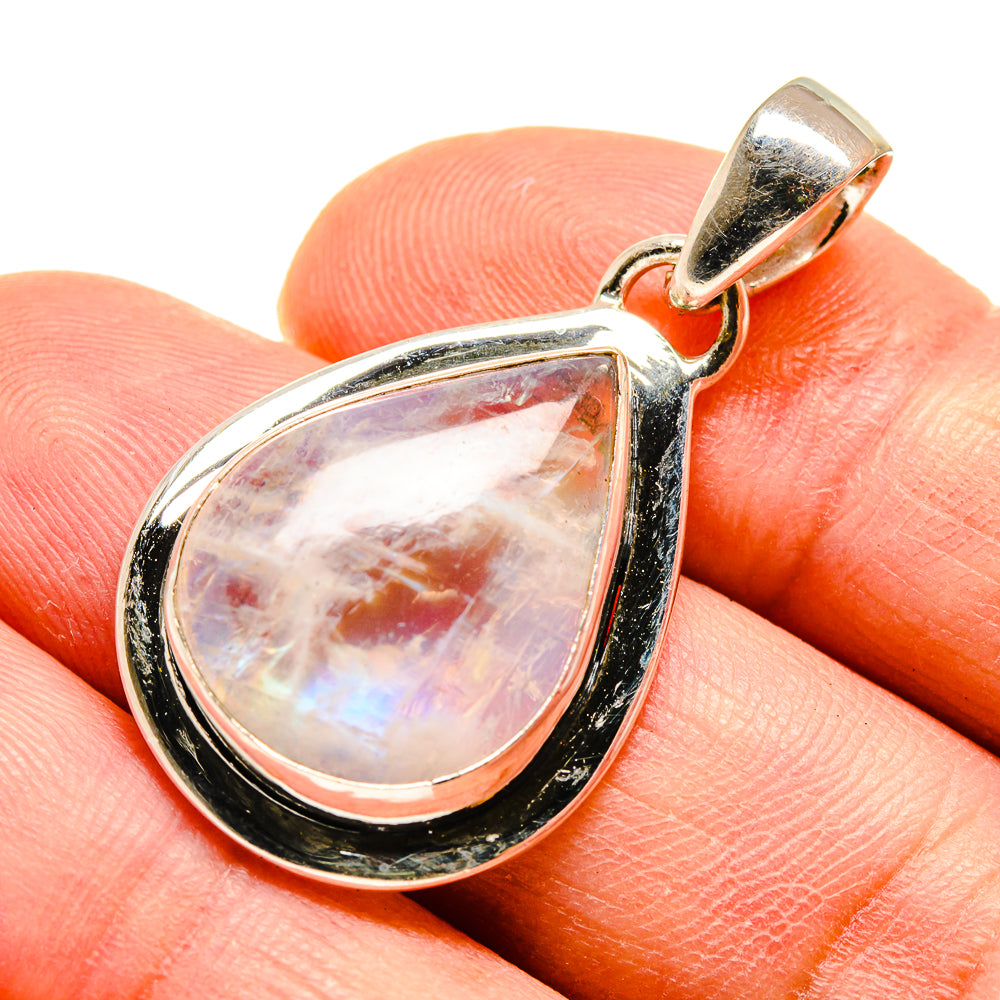Rainbow Moonstone Pendants handcrafted by Anasilvercos - PD738983