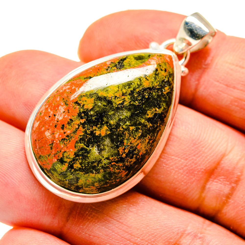 Unakite Pendants handcrafted by Anasilvercos - PD739074