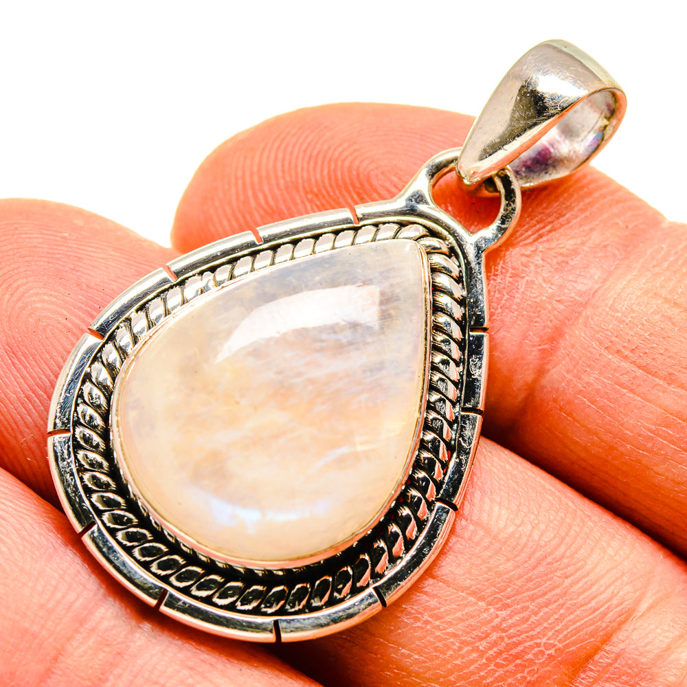 Rainbow Moonstone Pendants handcrafted by Anasilvercos - PD739161