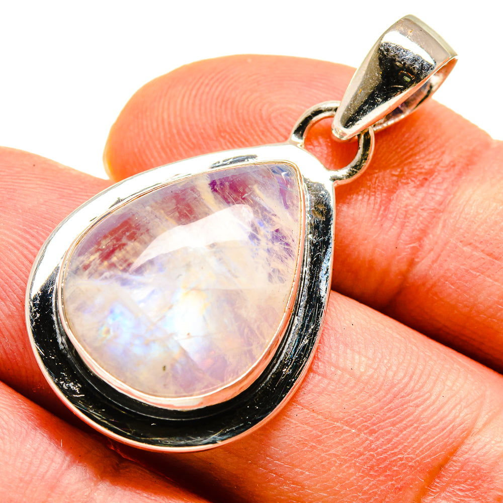 Rainbow Moonstone Pendants handcrafted by Anasilvercos - PD739196