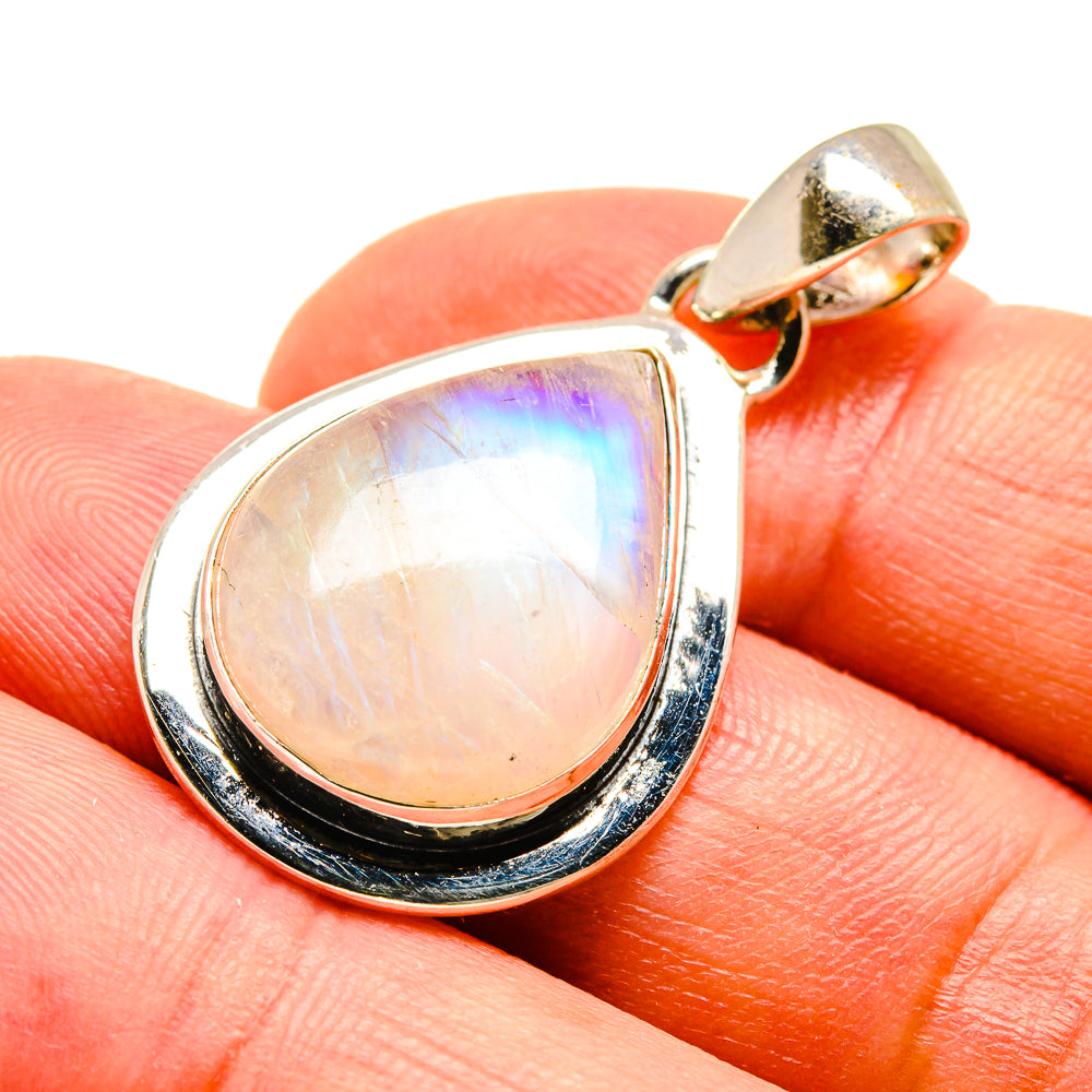Rainbow Moonstone Pendants handcrafted by Anasilvercos - PD739457