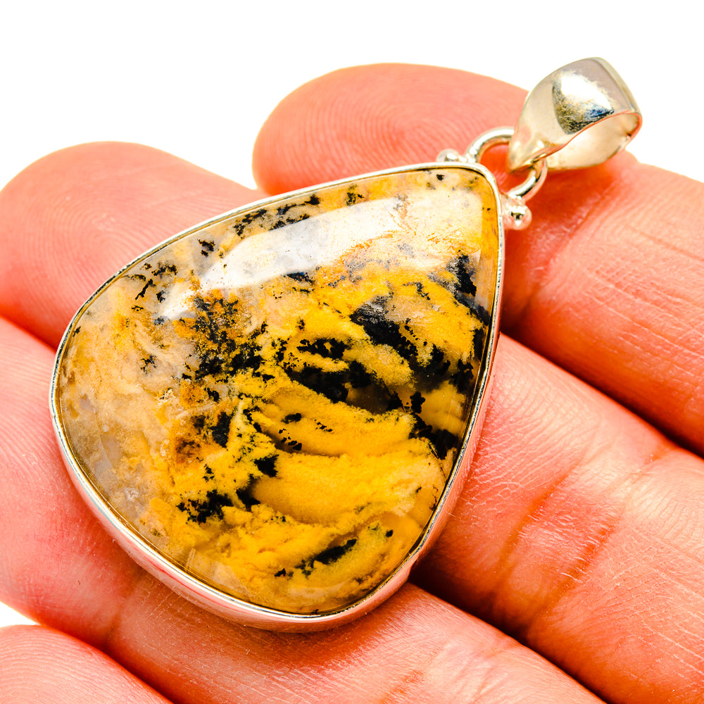 Plume Agate Pendants handcrafted by Anasilvercos - PD739722