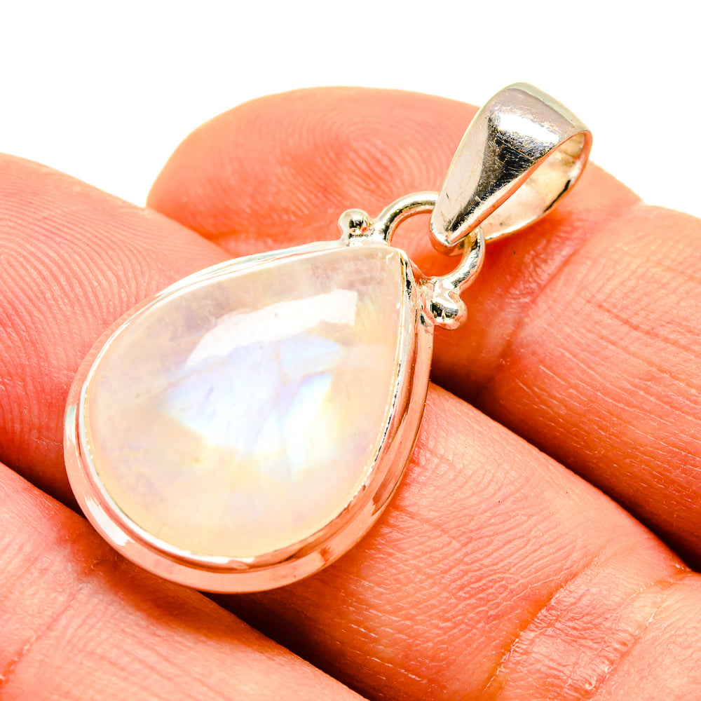 Rainbow Moonstone Pendants handcrafted by Anasilvercos - PD739849