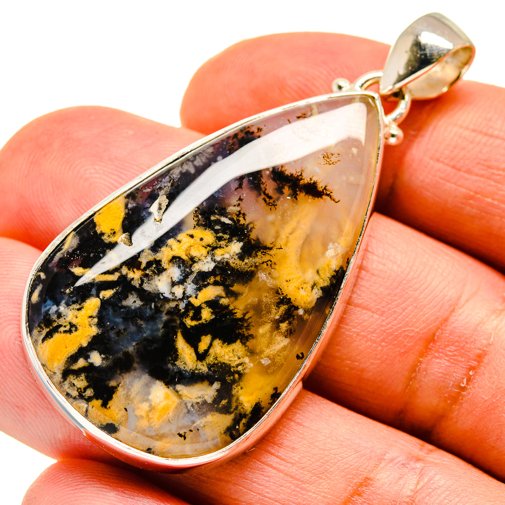 Plume Agate Pendants handcrafted by Anasilvercos - PD739855