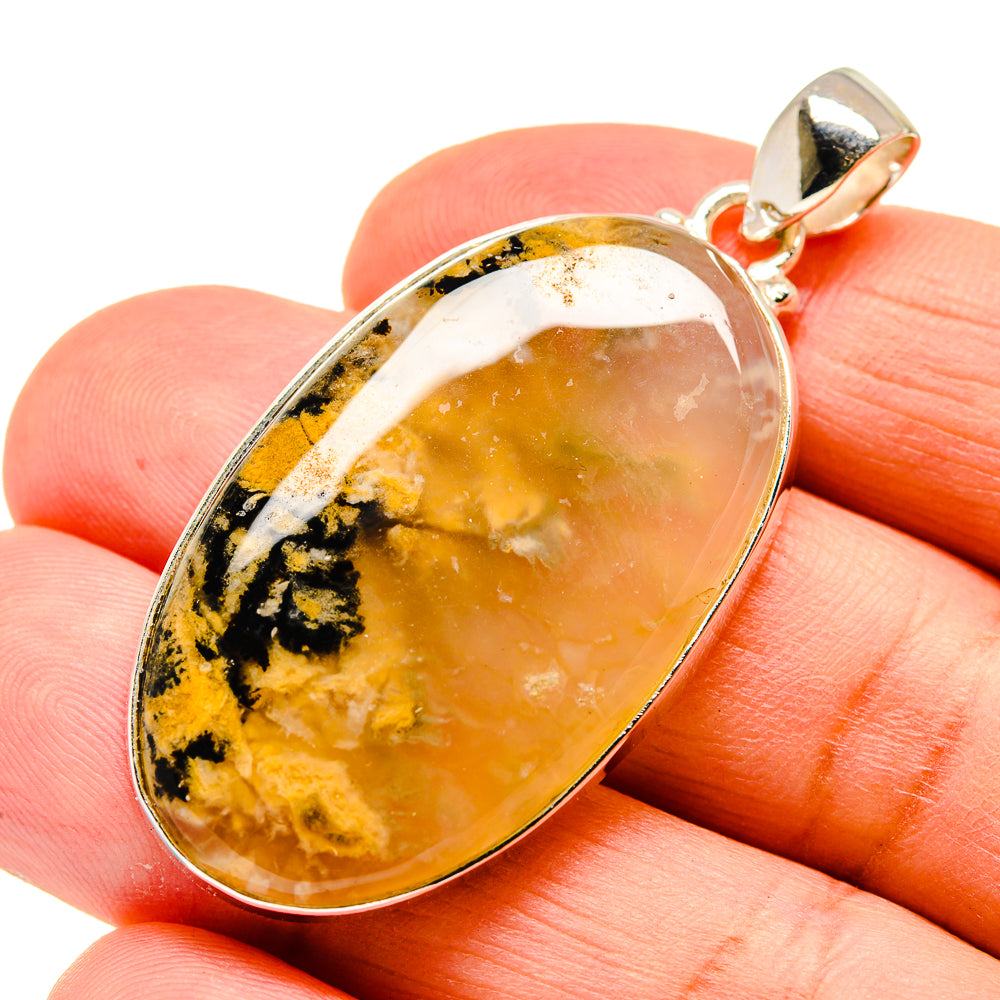 Plume Agate Pendants handcrafted by Anasilvercos - PD739951