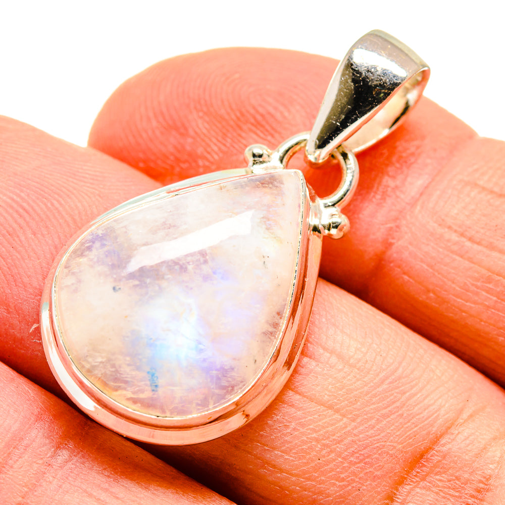 Rainbow Moonstone Pendants handcrafted by Anasilvercos - PD739992
