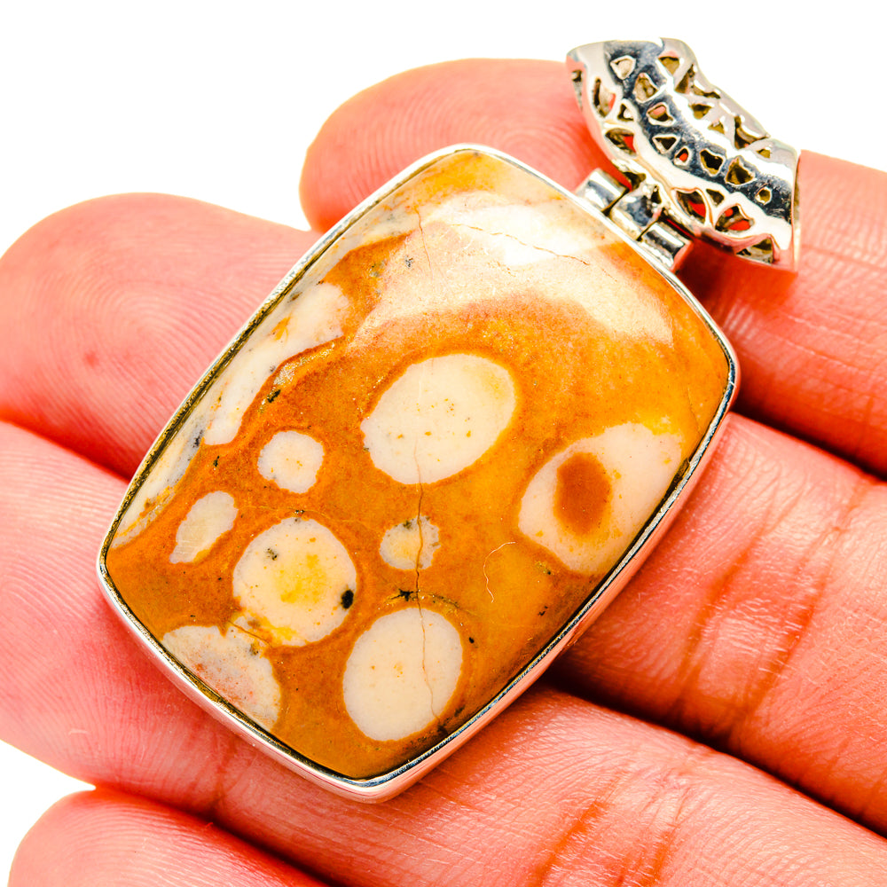 Peanut Wood Jasper Pendants handcrafted by Anasilvercos - PD740104