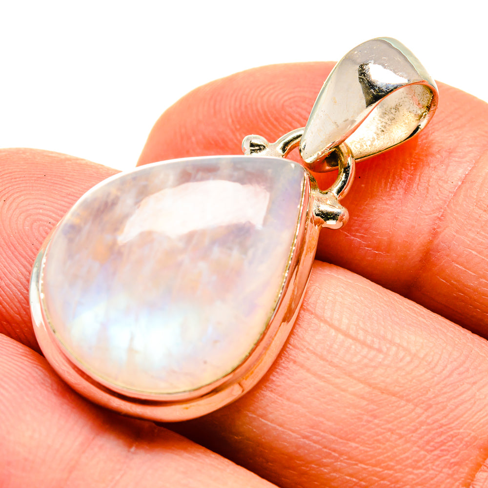 Rainbow Moonstone Pendants handcrafted by Anasilvercos - PD740294