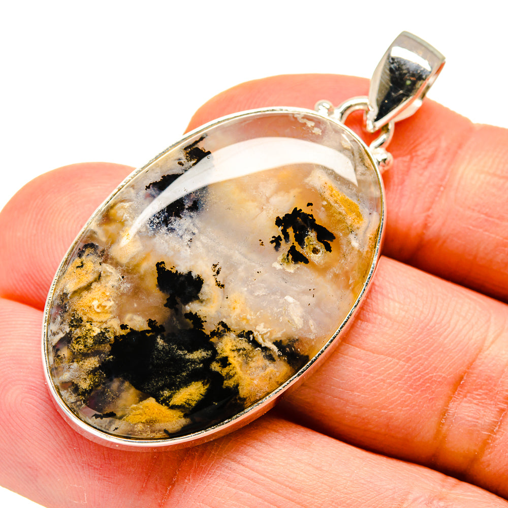 Plume Agate Pendants handcrafted by Anasilvercos - PD740323