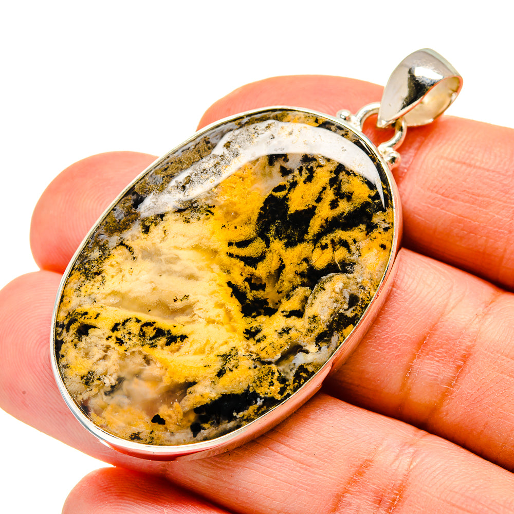 Plume Agate Pendants handcrafted by Anasilvercos - PD740341