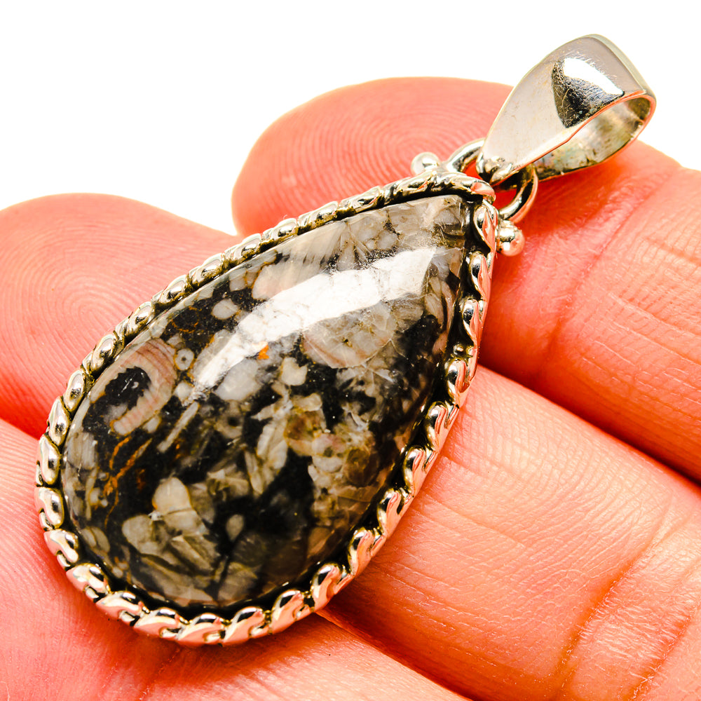 Crinoid Fossil Pendants handcrafted by Anasilvercos - PD740452