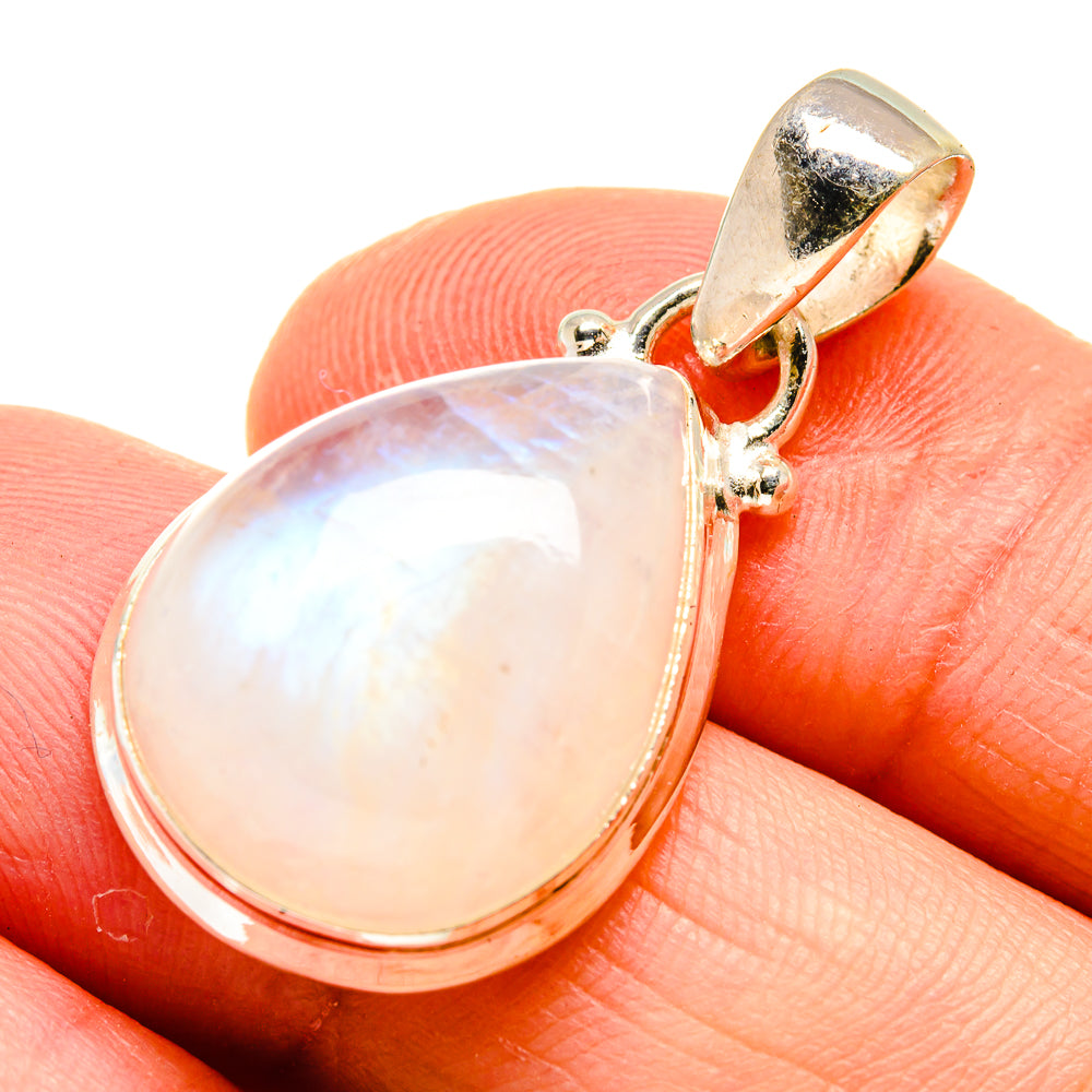 Rainbow Moonstone Pendants handcrafted by Anasilvercos - PD740456