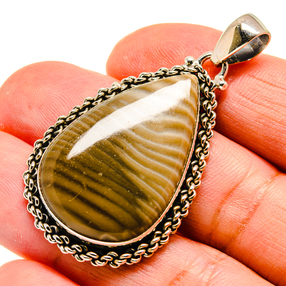 Willow Creek Jasper Pendants handcrafted by Anasilvercos - PD740487