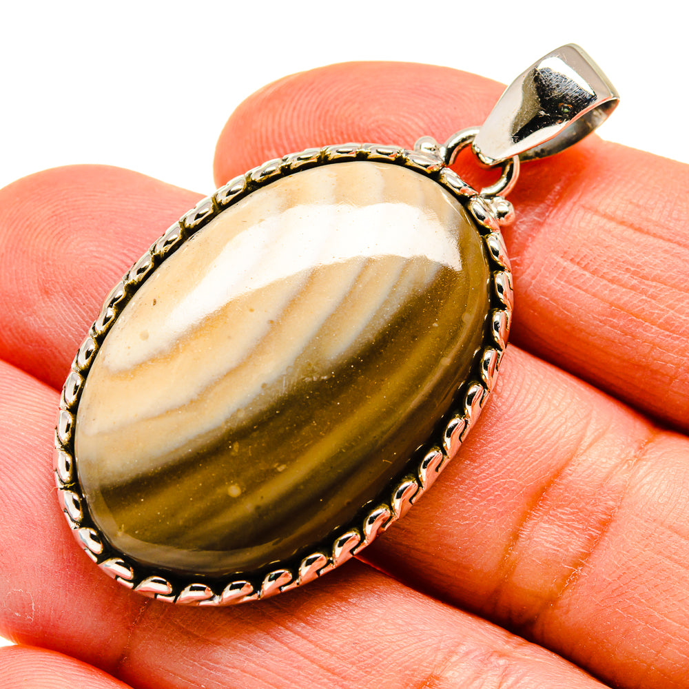 Willow Creek Jasper Pendants handcrafted by Anasilvercos - PD740497