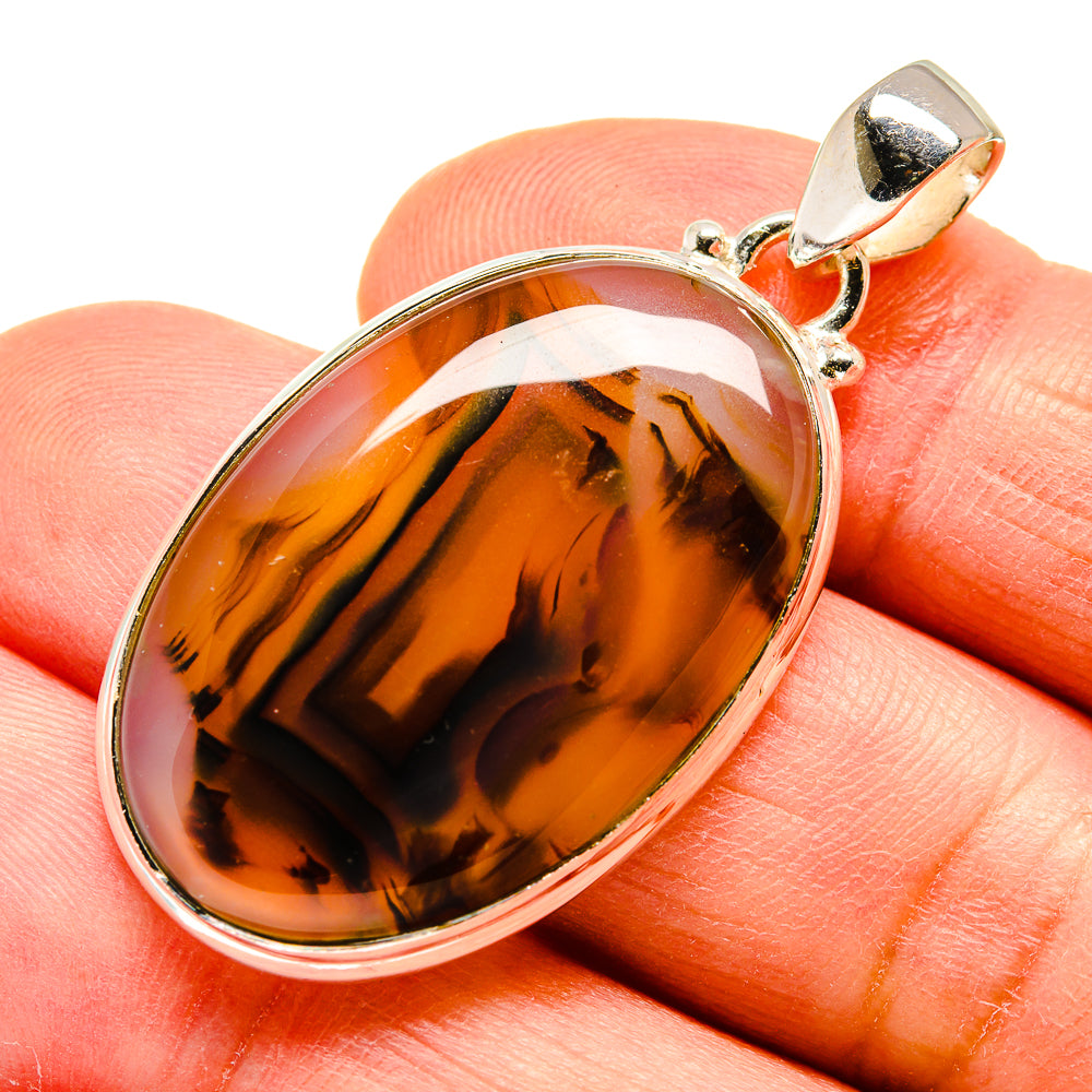 Botswana Agate Pendants handcrafted by Anasilvercos - PD740523