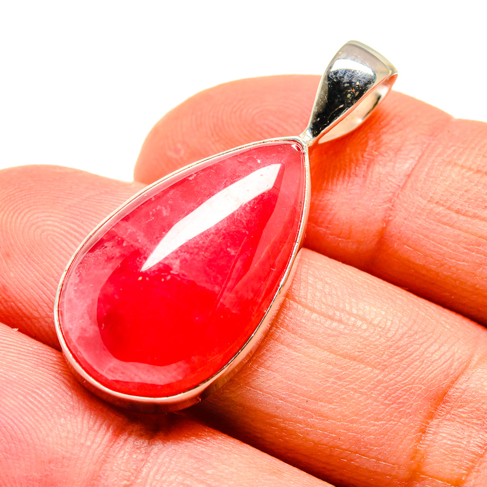 Pink Agate Pendants handcrafted by Anasilvercos - PD740620