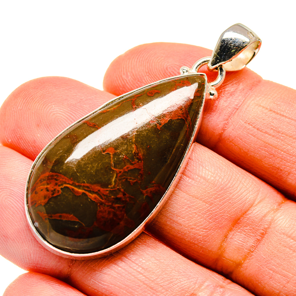 Red Jasper Pendants handcrafted by Anasilvercos - PD740652