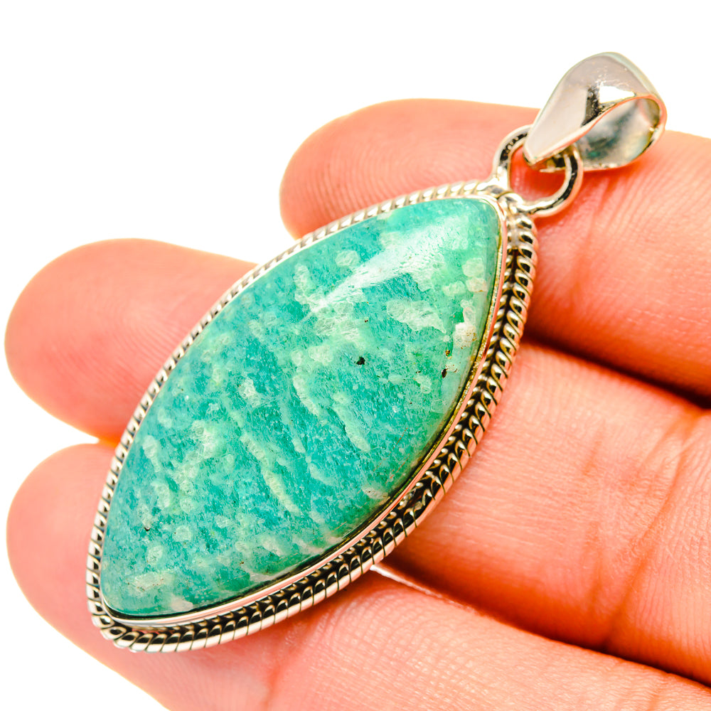 Amazonite Pendants handcrafted by Anasilvercos - PD7407