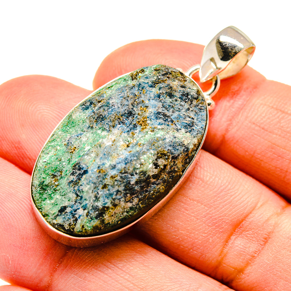 Green Fuchsite Crystal Pendants handcrafted by Anasilvercos - PD740710