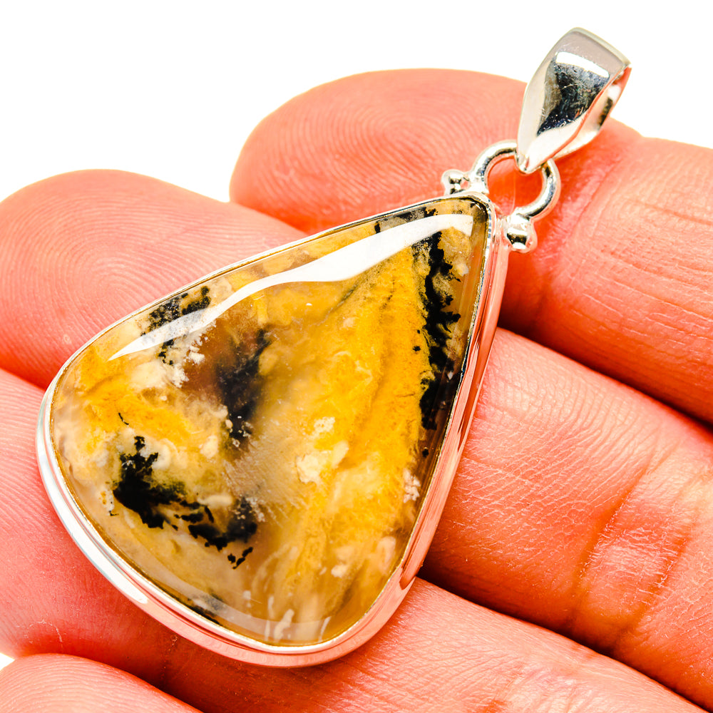 Plume Agate Pendants handcrafted by Anasilvercos - PD740772