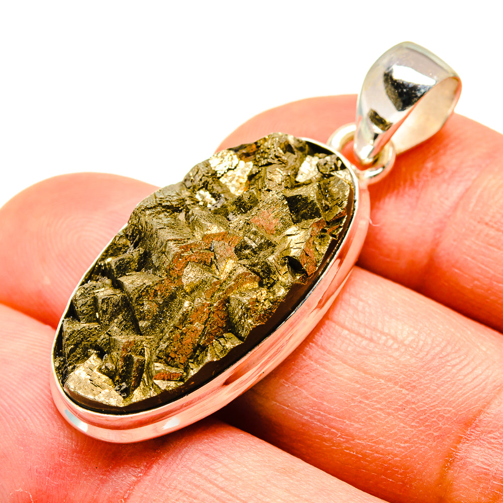 Pyrite Pendants handcrafted by Anasilvercos - PD740777