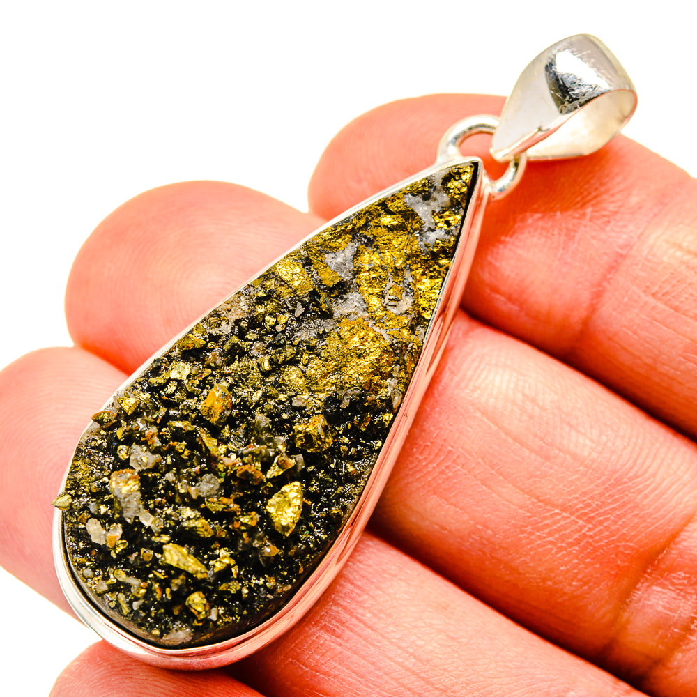 Pyrite Pendants handcrafted by Anasilvercos - PD740800