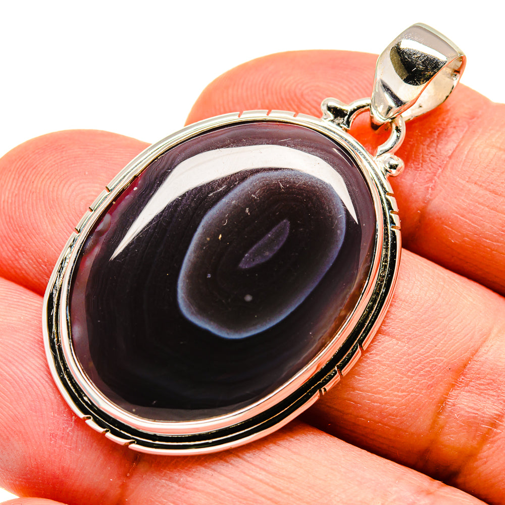 Botswana Agate Pendants handcrafted by Anasilvercos - PD741004
