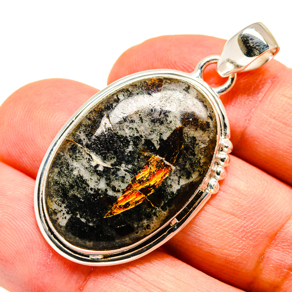 Plume Agate Pendants handcrafted by Anasilvercos - PD741012