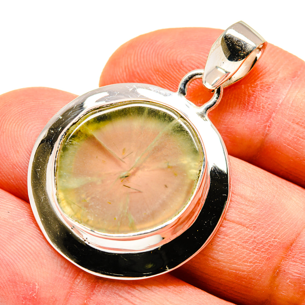 Prehnite Pendants handcrafted by Anasilvercos - PD741039