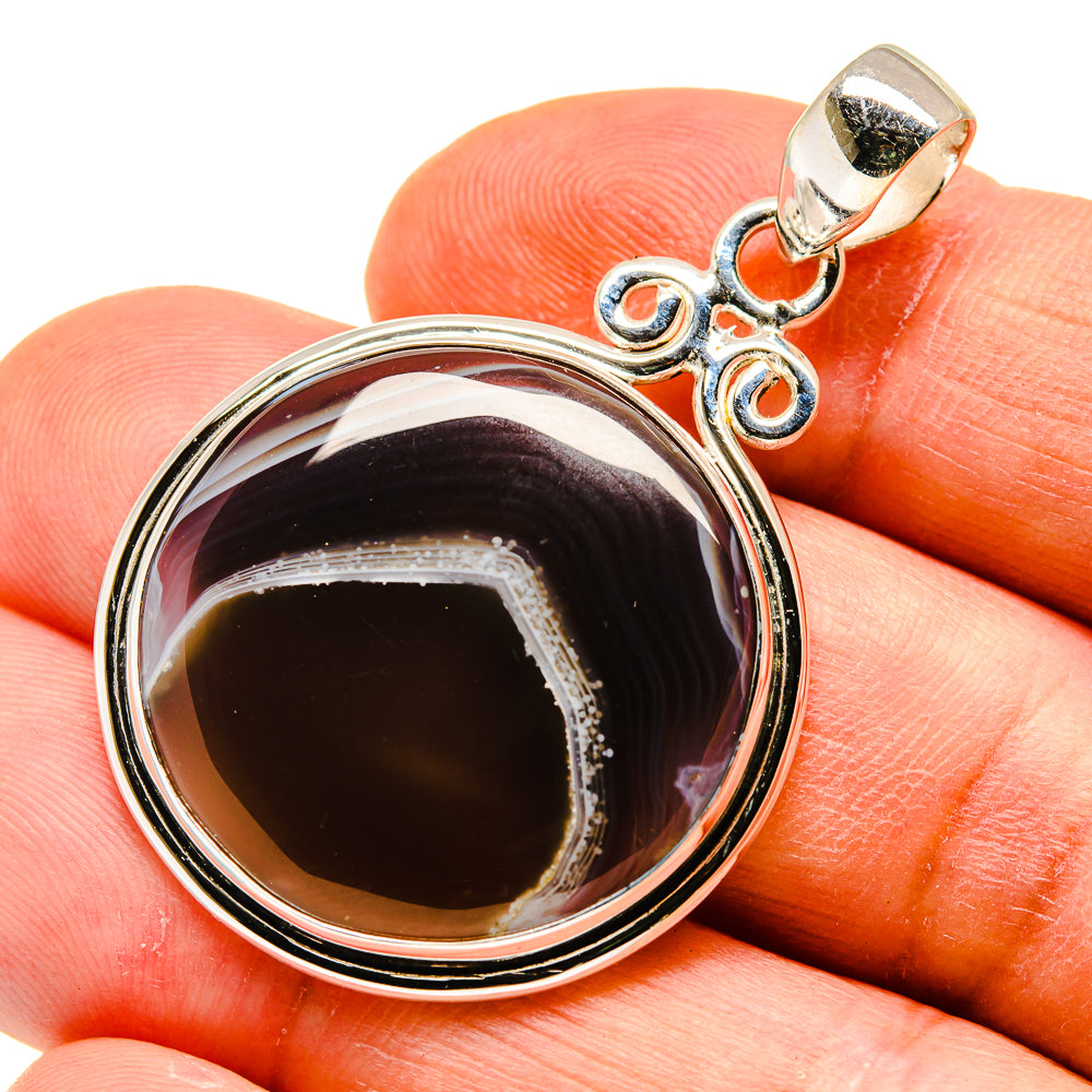 Botswana Agate Pendants handcrafted by Anasilvercos - PD741120
