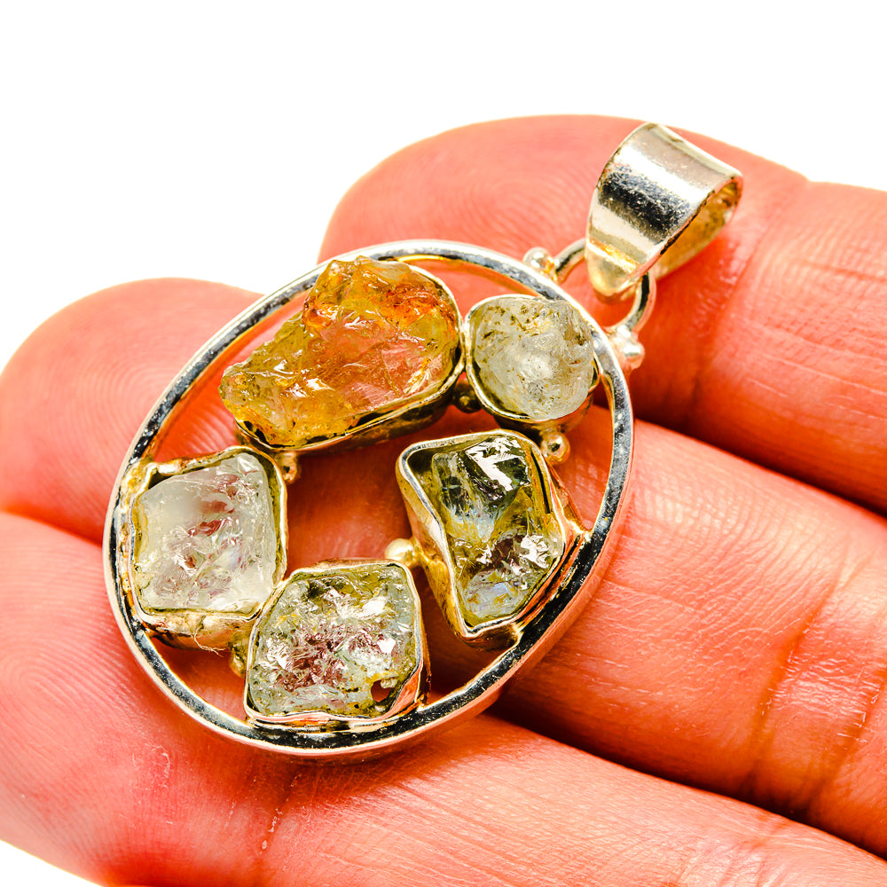 Aquamarine Pendants handcrafted by Anasilvercos - PD741197