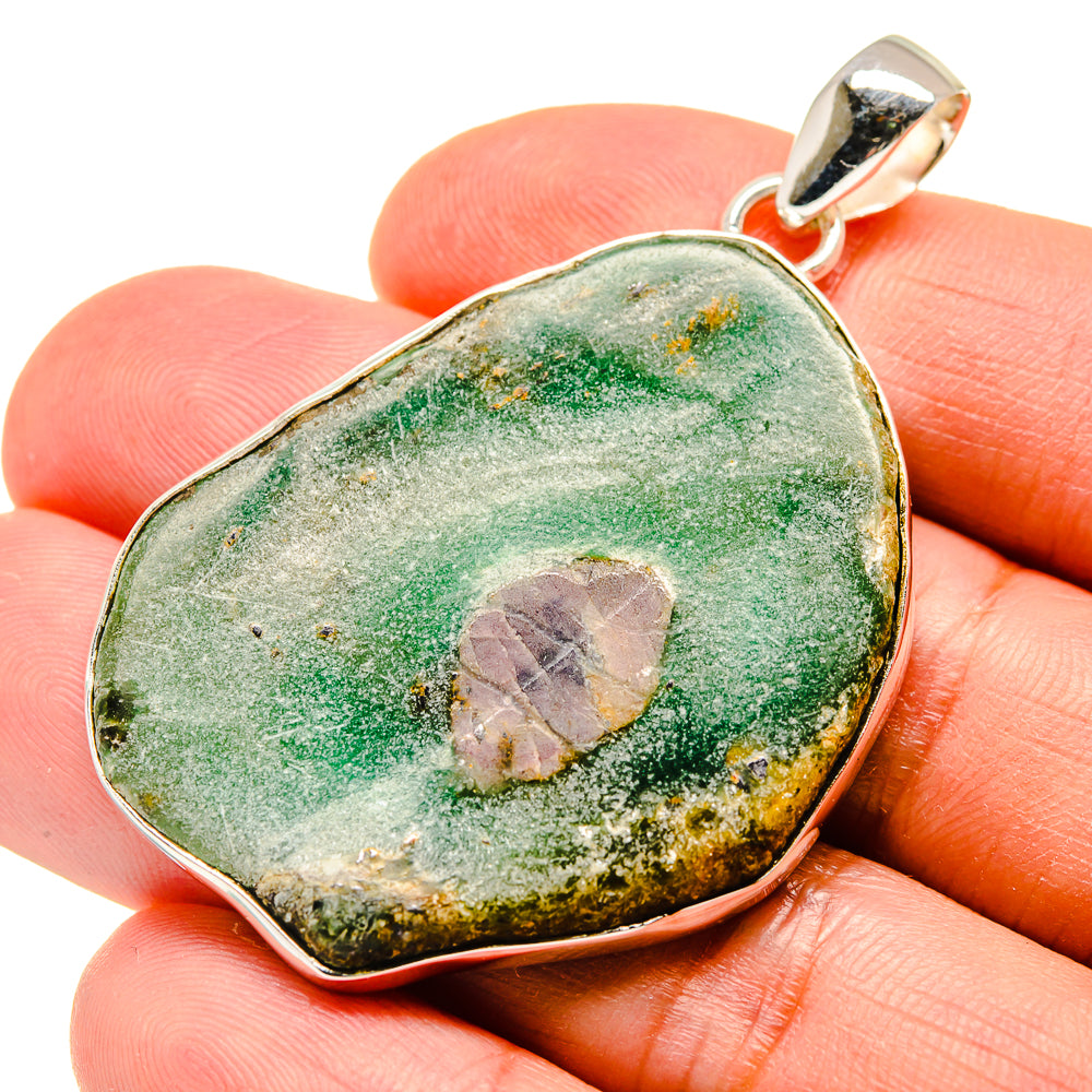 Ruby Fuchsite Pendants handcrafted by Anasilvercos - PD741261