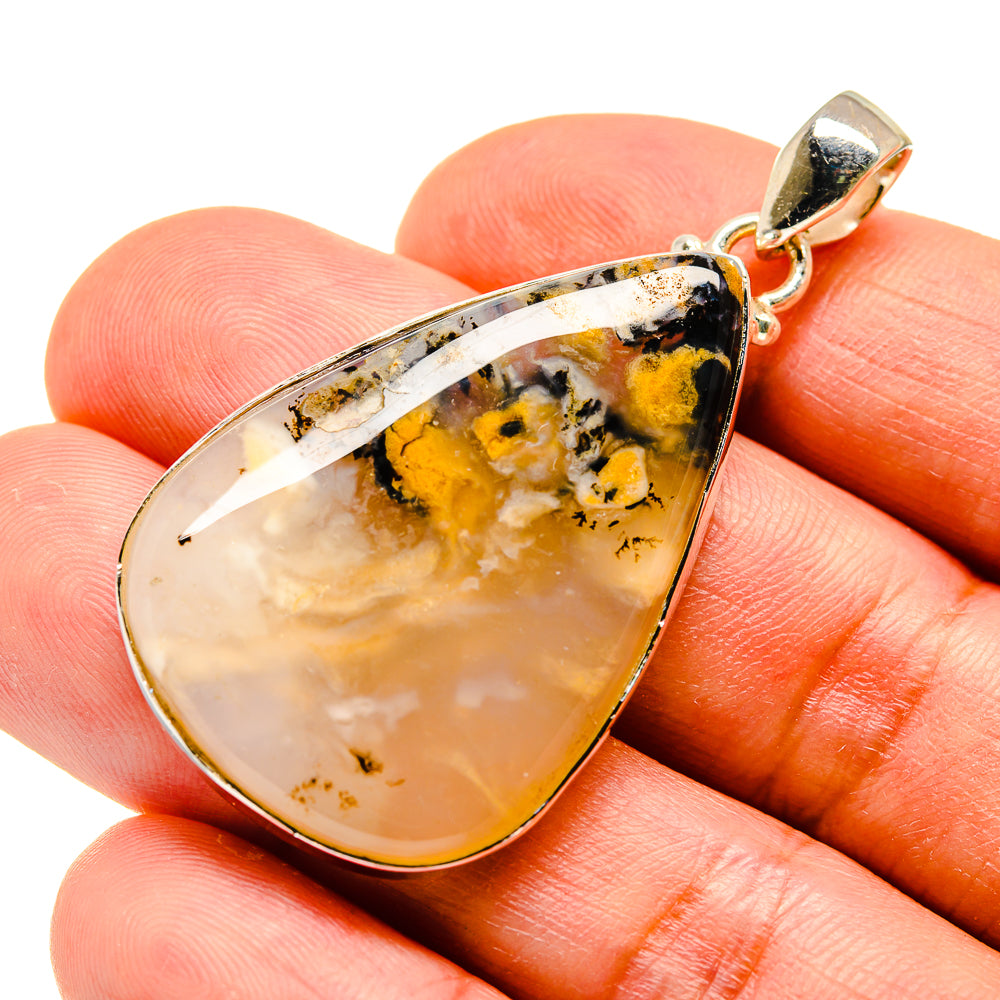 Plume Agate Pendants handcrafted by Anasilvercos - PD741271