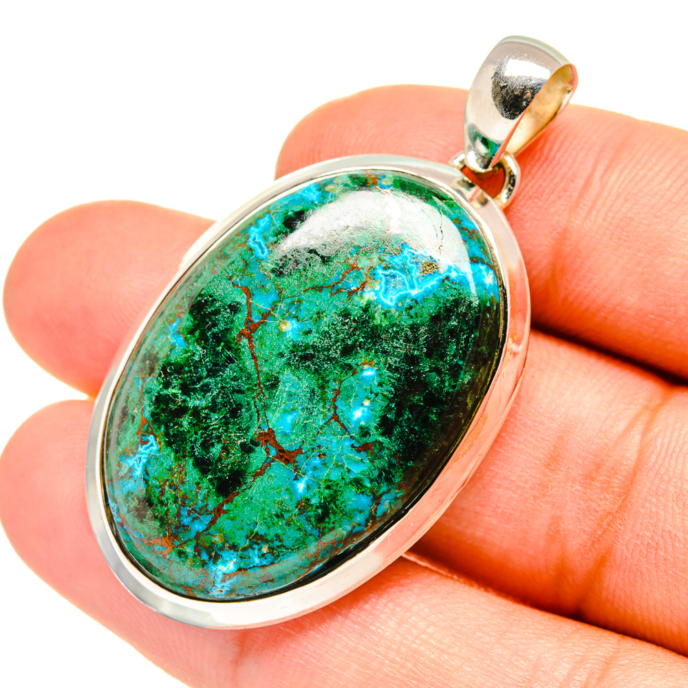 Chrysocolla Pendants handcrafted by Anasilvercos - PD7413