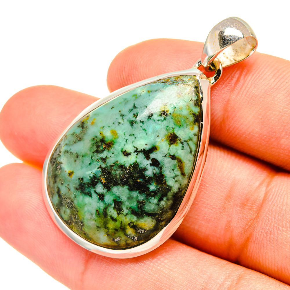 Tibetan Turquoise Pendants handcrafted by Anasilvercos - PD7414